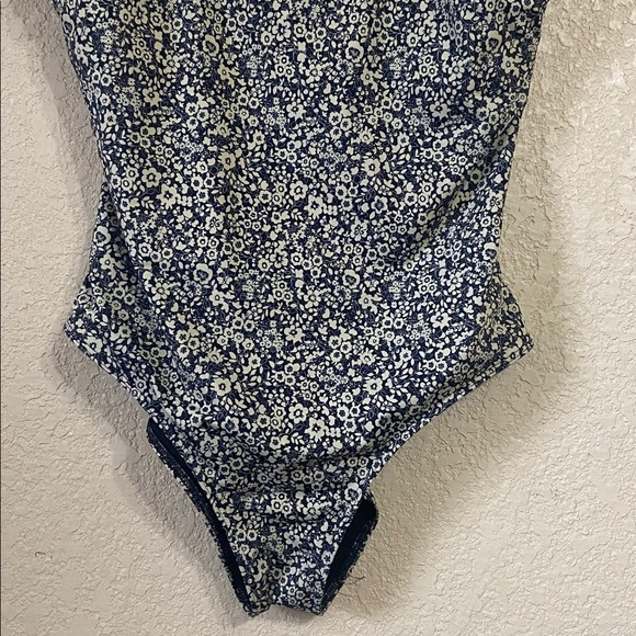 Everlane Navy Floral Bodysuit - Picture 3 of 7